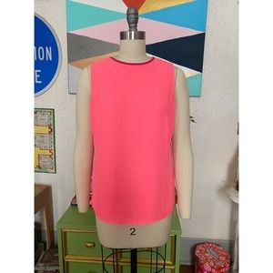 Ted Baker London Pink Chiffon Split-Back Top